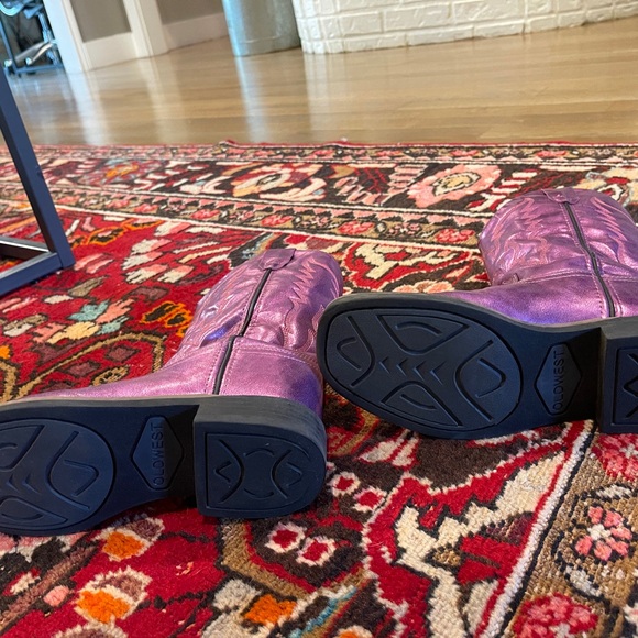 Purple Metallic Cowboy Boots - Picture 7 of 7